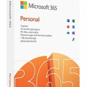 Licencia Microsoft Office 365 Personal (1 año)